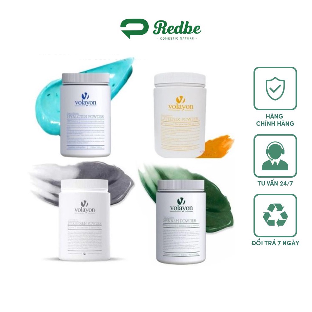 Mặt nạ hàn quốc tảo xoắn dạng bột volayon 500g xanh lá full 500g
