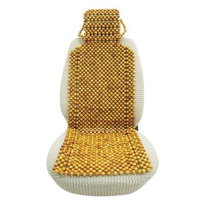 HOT SALE Lót Ghế Ô Tô Hạt Gỗ Loại Có Mũ Trùm