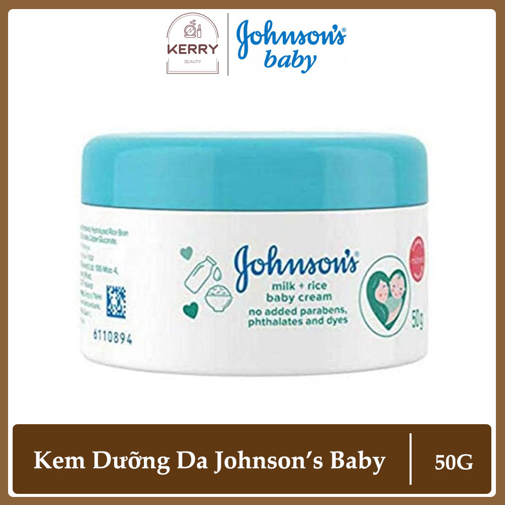 Kem Dưỡng Da Chứa Sữa Và Gạo Johnson’s Baby 50g