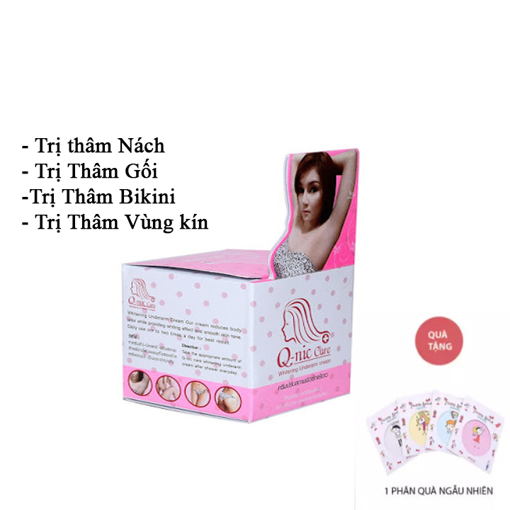 Kem giảm thâm nách , thâm mông , đầu gối, khuỷu tay q-nic care- 15gr, thái lan