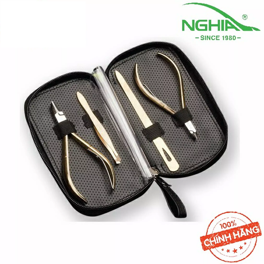 [CHẤT LƯỢNG] Bộ sản phẩm quà tặng MD-32 Kềm Nghĩa cho cuộc sống luôn có Nghĩa Thép chuyên dụng cao cấp, an toàn cho người dùng Vàng Kềm cắt da, Kềm cắt móng, Dũa, Nhíp