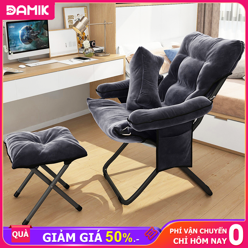 DAMIK Ghế sofa lười lưng thư giãn đọc sách + gác chân