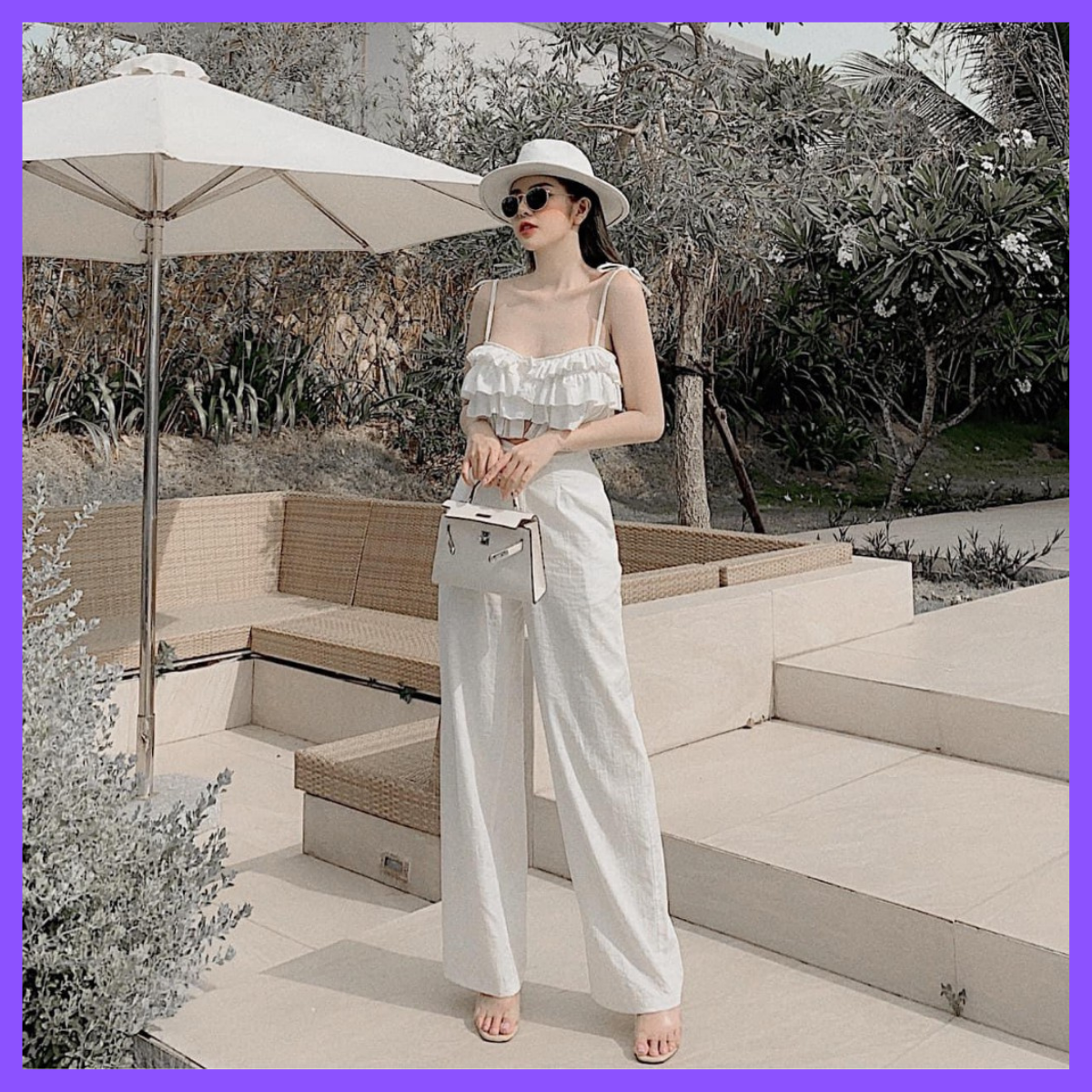 Quần đũi dài ống rộng,quần culottes đũi dáng dài chun lưng kiểu nhật, thoái mái dễ chịu
