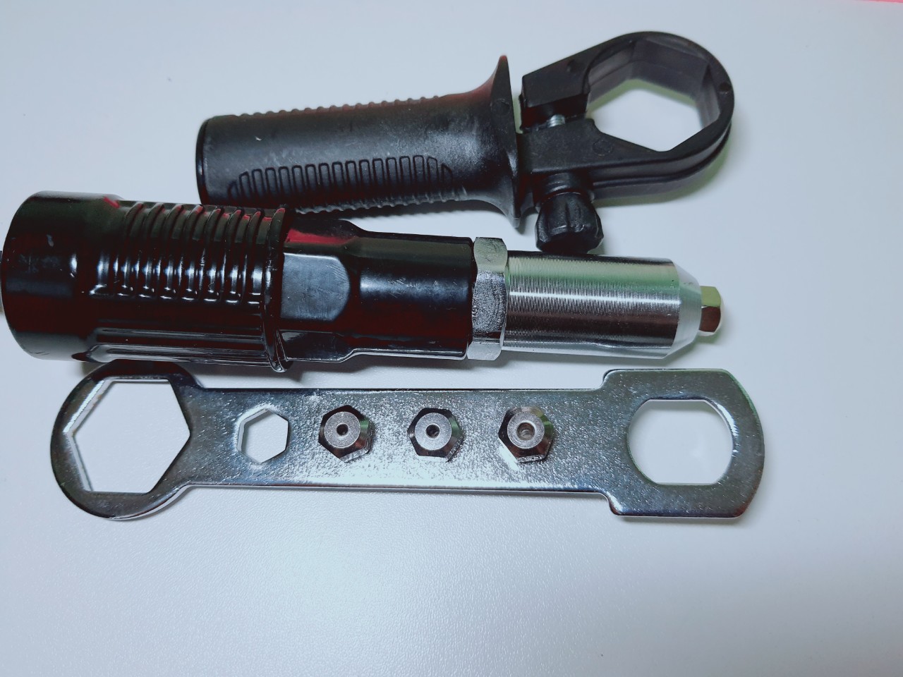 ĐẦU BẮN ĐINH  RÚT, RIVE GẮN MÁY KHOAN, ĐẦU BẮN ĐINH RÚT 2,3,4,5 GẮN KHOAN CÓ TAY CẦM