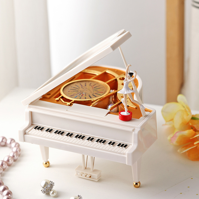 Hộp nhạc hình đàn piano lên dây cót - piano music box
