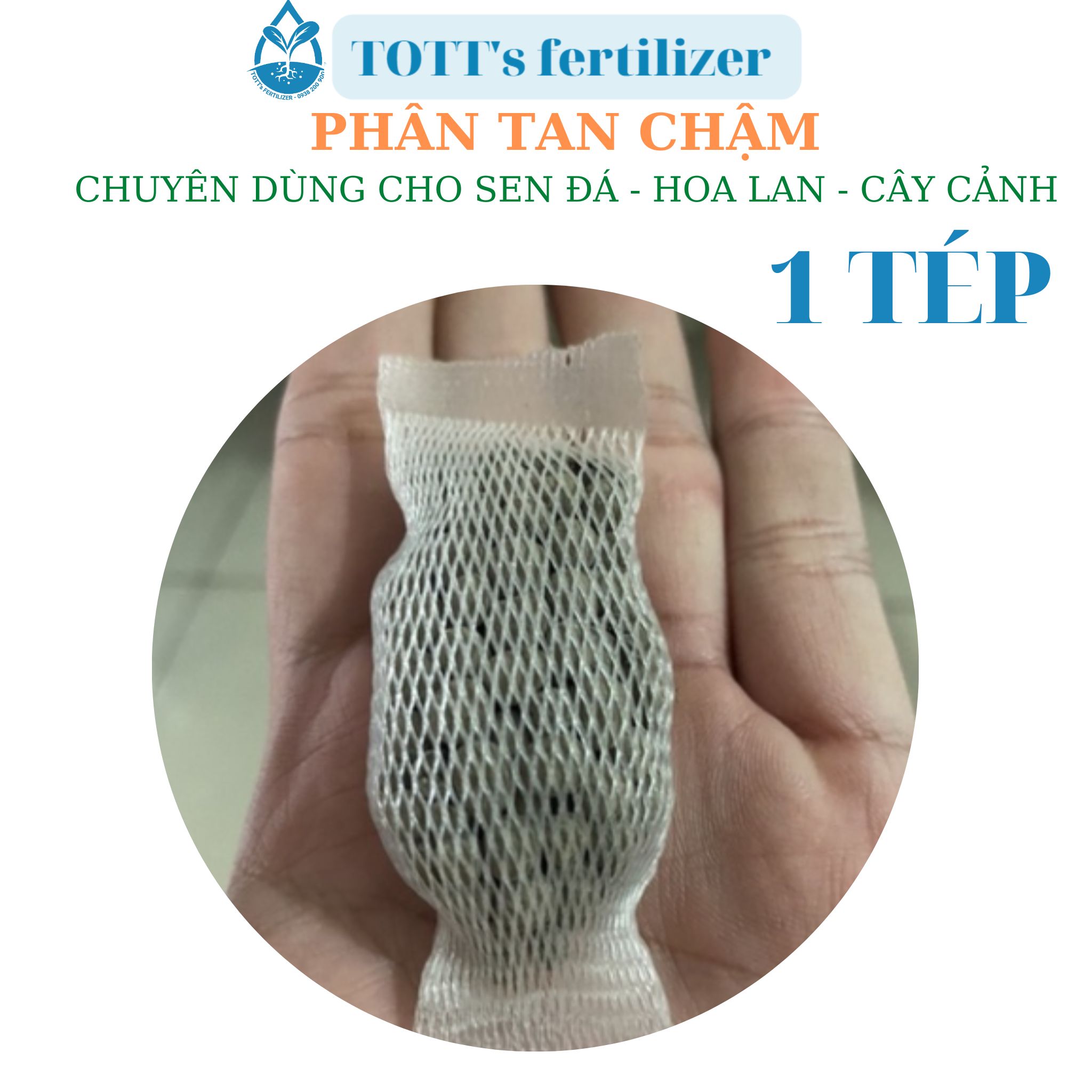 Phân bón tan chậm dùng cho sen đá, hoa lan và cây cảnh