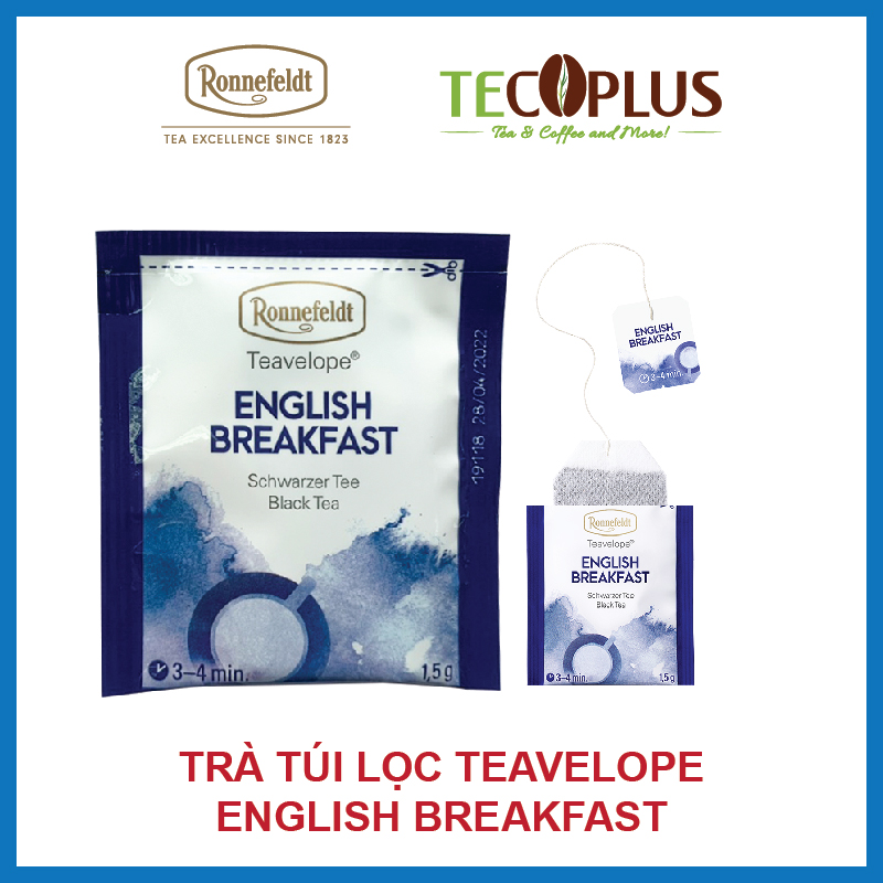 [HCM][HÀNG CHÍNH HÃNG] Trà Túi Lọc Ronnefeldt tea -Teavelope English Breakfast 1 túi 1.5g