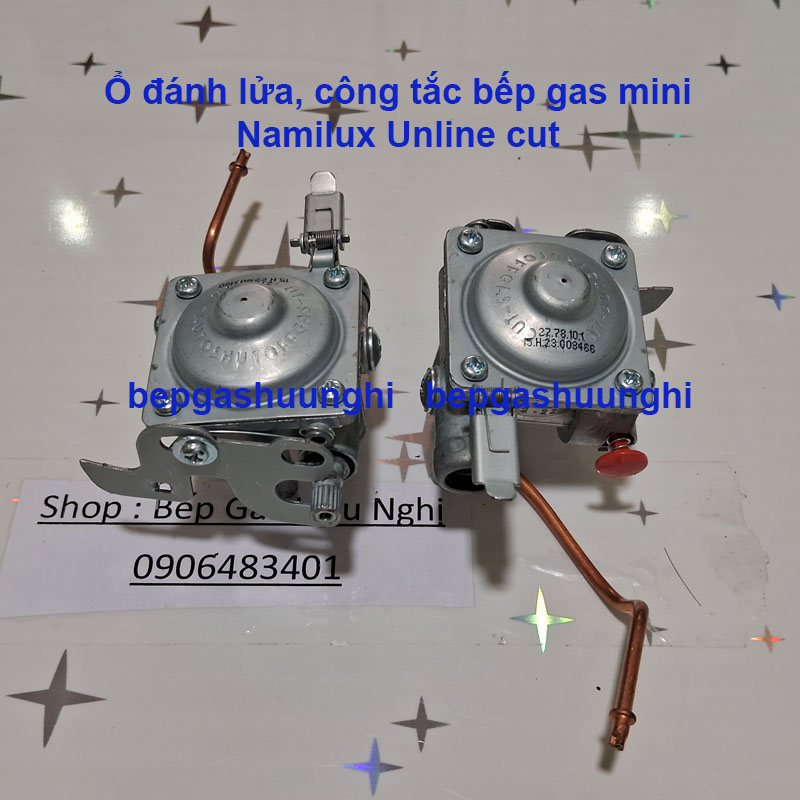 Công tắc đánh lửa, cụm đánh lửa bếp gas mini Namilux UNLINE CUT hàng chính hãng