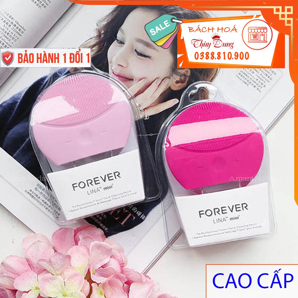 Máy rửa mặt forever mini chính hãng, tẩy tế bào chết, làm sạch mặt, sáng da thay thế được cho các loại máy rửa mặt cầm tay miniso, xixaomi..... inuka.store