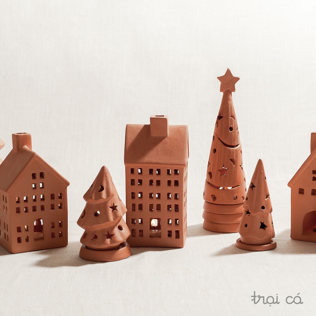 Cây thông Noel - Giáng Sinh Đất Nung xinh xắn
