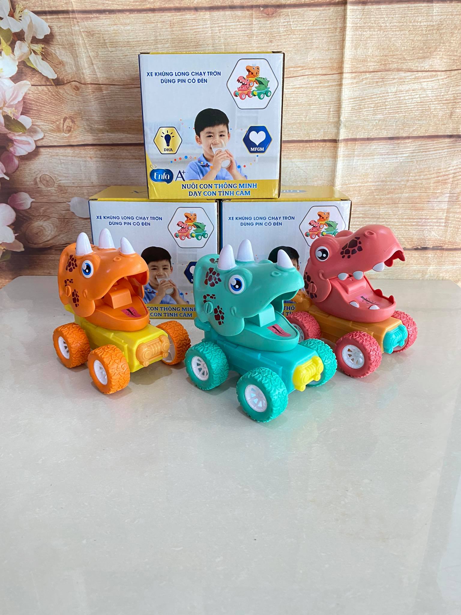Đồ Chơi Xe Khủng Long Chạy Trớn Cho Bé - giao ngẫu nhiên