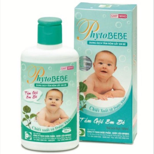 Dung dịch tắm rôm sảy em bé Phytobebe 100ml
