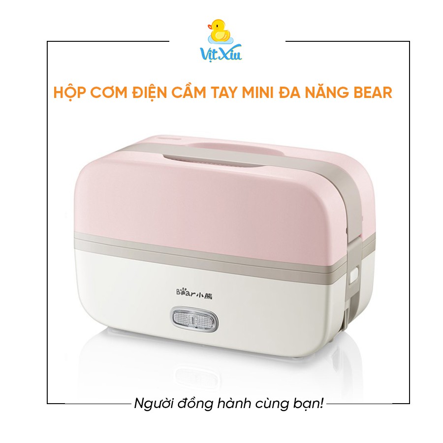 Hộp cơm điện cầm tay mini đa năng Bear DFH-B10J2