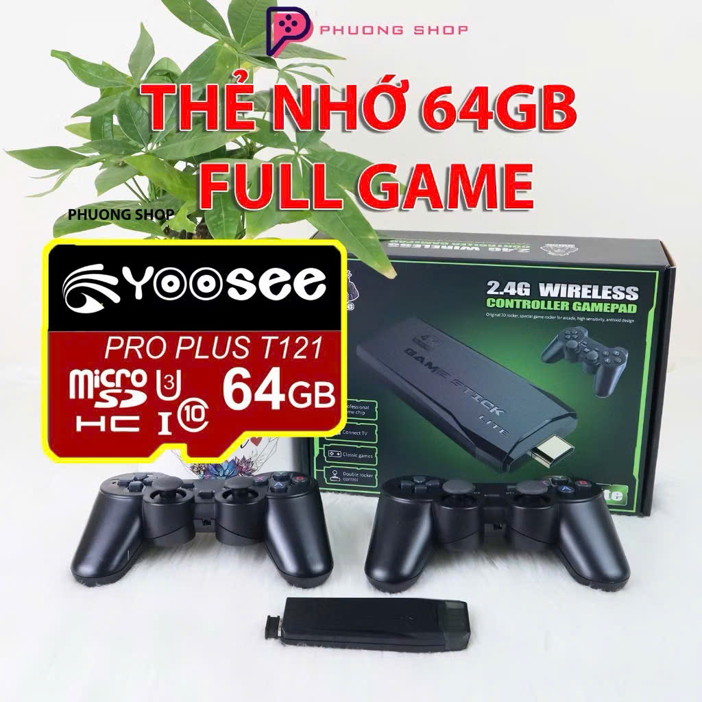 Thẻ nhớ dành cho máy chơi Game Stick 4K - 10.000 game + 20 game PS1 hay nhất! đấu trường thú