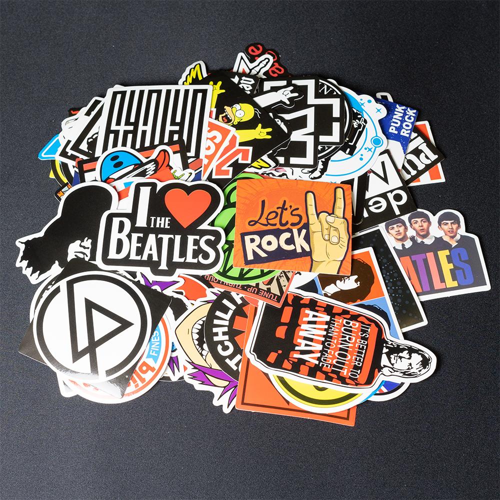 [HCM]Bộ 50 miếng dán sticker trang trí Vali Laptop Mũ Bảo Hiểm Xe Máy Xe Đạp