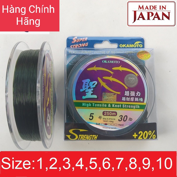 Cước câu cá nhật bản okamoto 250m