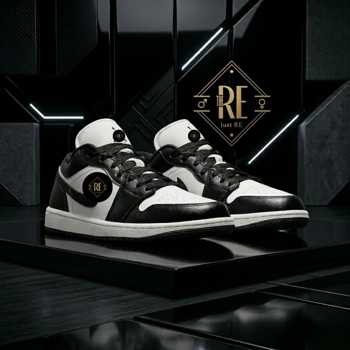 [New 2026] Jd 1 Low Panda Men's and Women's Sports Shoes - Unisex Sneakers