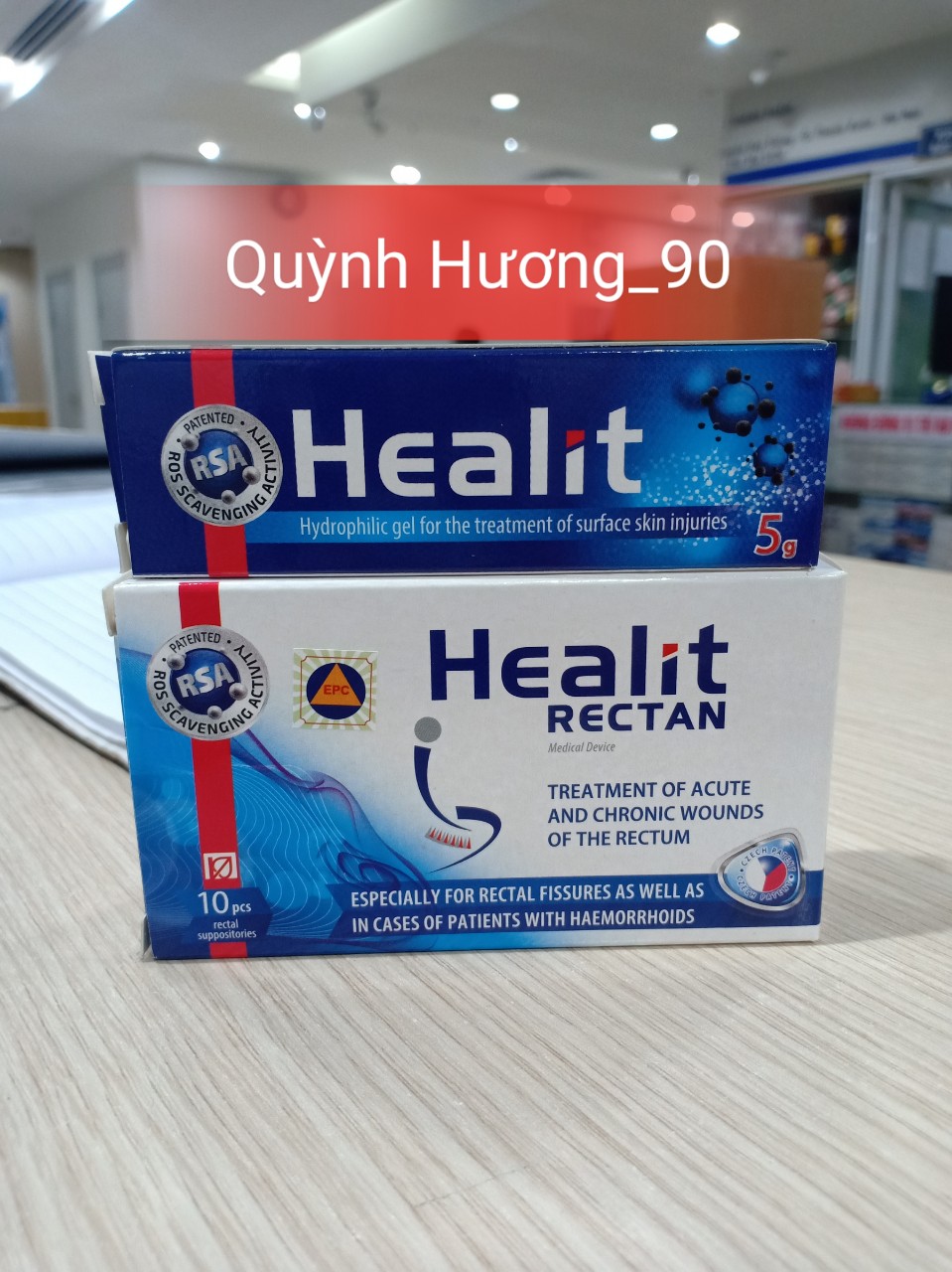 HEALIT RECTAN và HEALIT KEM giúp mau làm lành vết thương hở