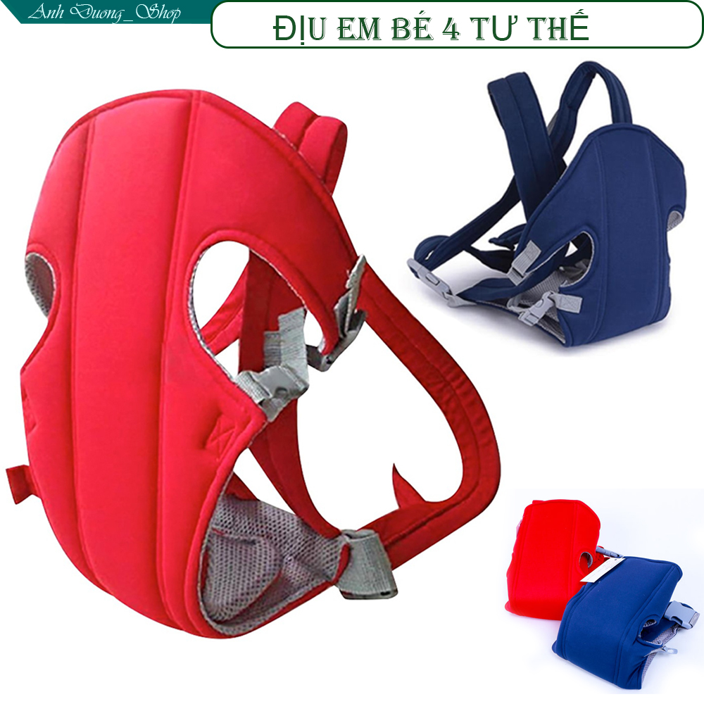 ĐAI MANG EM BÉ ĐA NĂNG,ĐAI MANG EM BÉ 4 TƯ THẾ,THIẾT KẾ ĐẸP,100% COTON,THOÁNG MÁT,TIỆN LỢI CHO MẸ AN TOÀN CHO BÉ.Tặng kẹp đuổi muỗi cho bé.