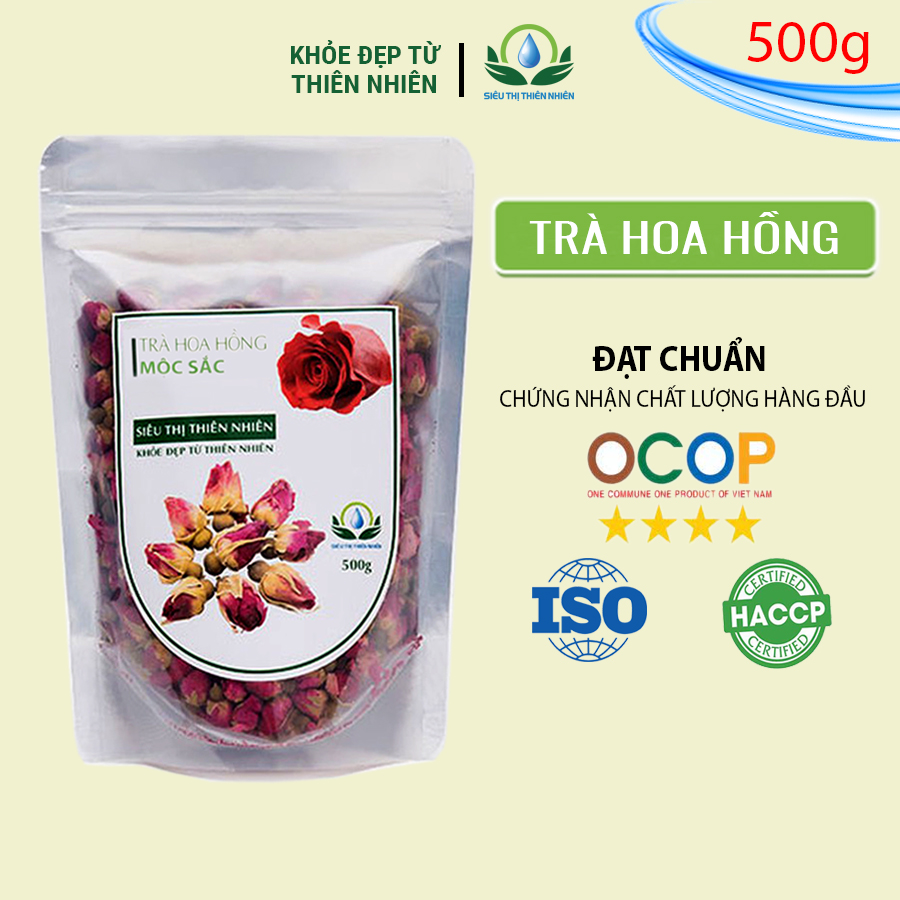 Trà hoa hồng sấy khô Mộc Sắc gói 500g