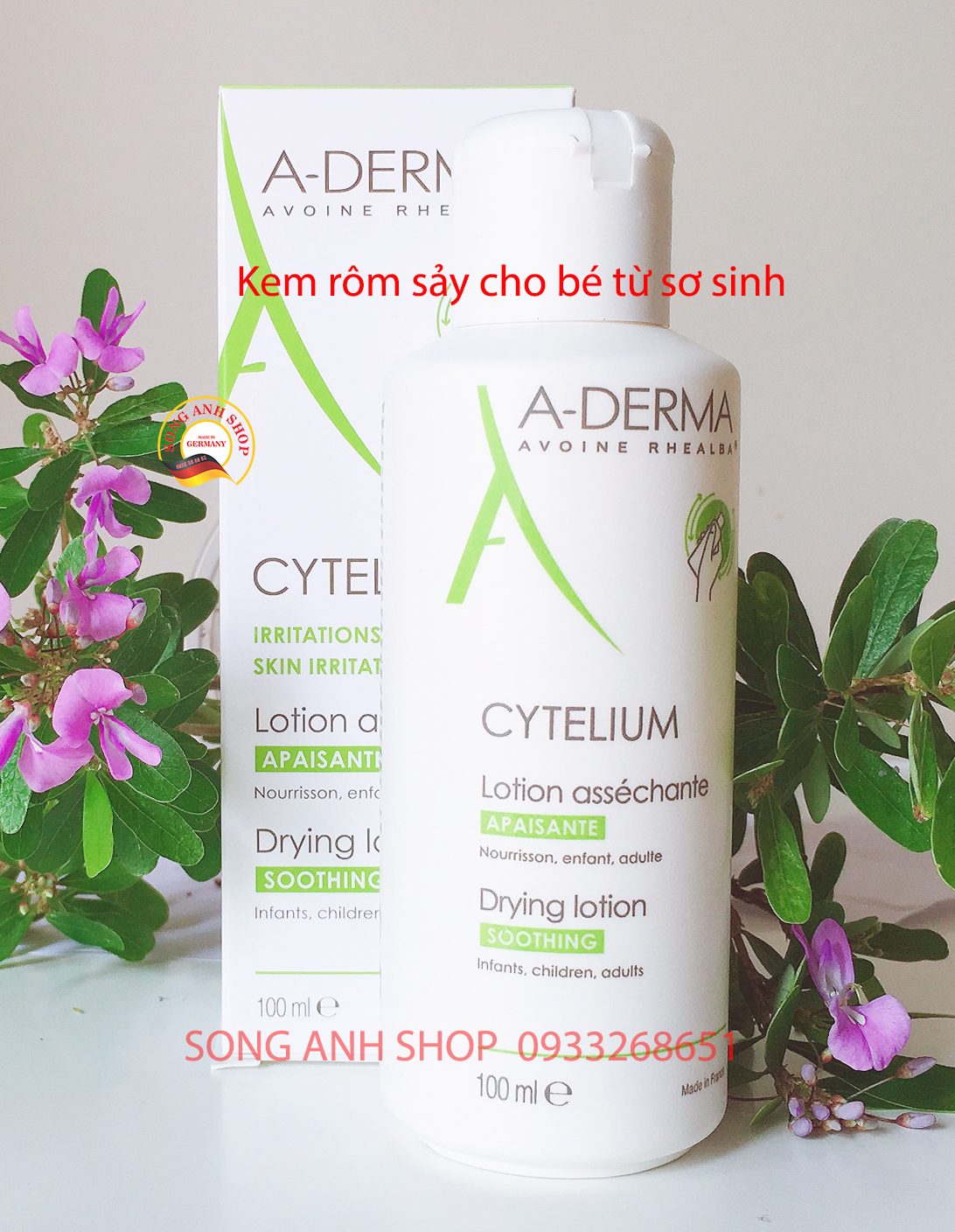 Kem làm giảm Rôm sảy A-DERMA cho trẻ sơ sinh trẻ nhỏ và người lớn