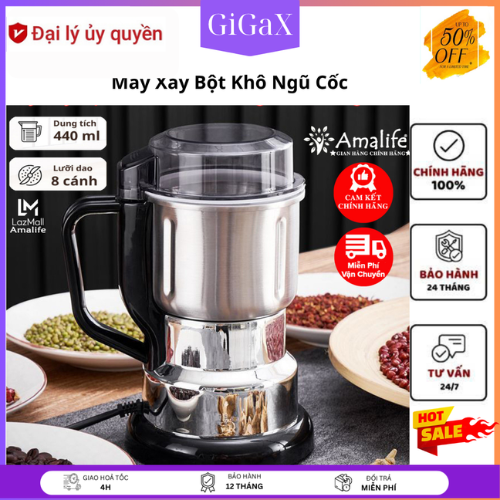 Food Grinder, Multi-Purpose Dry Grain Grinder, Powder Grinder, Coffee Spice Grinder, 300W Capacity, 6 Extremely Sharp Blades, Stainless Steel Bowl Material. Strong Capacity Helps Grind Grains, Pepper, Coffee, Rice, Beans.