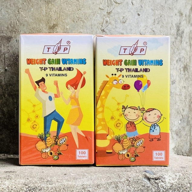 Mẫu mới Vitamin Tăng Cân TP Thái Lan hộp 100 viên chính hãng