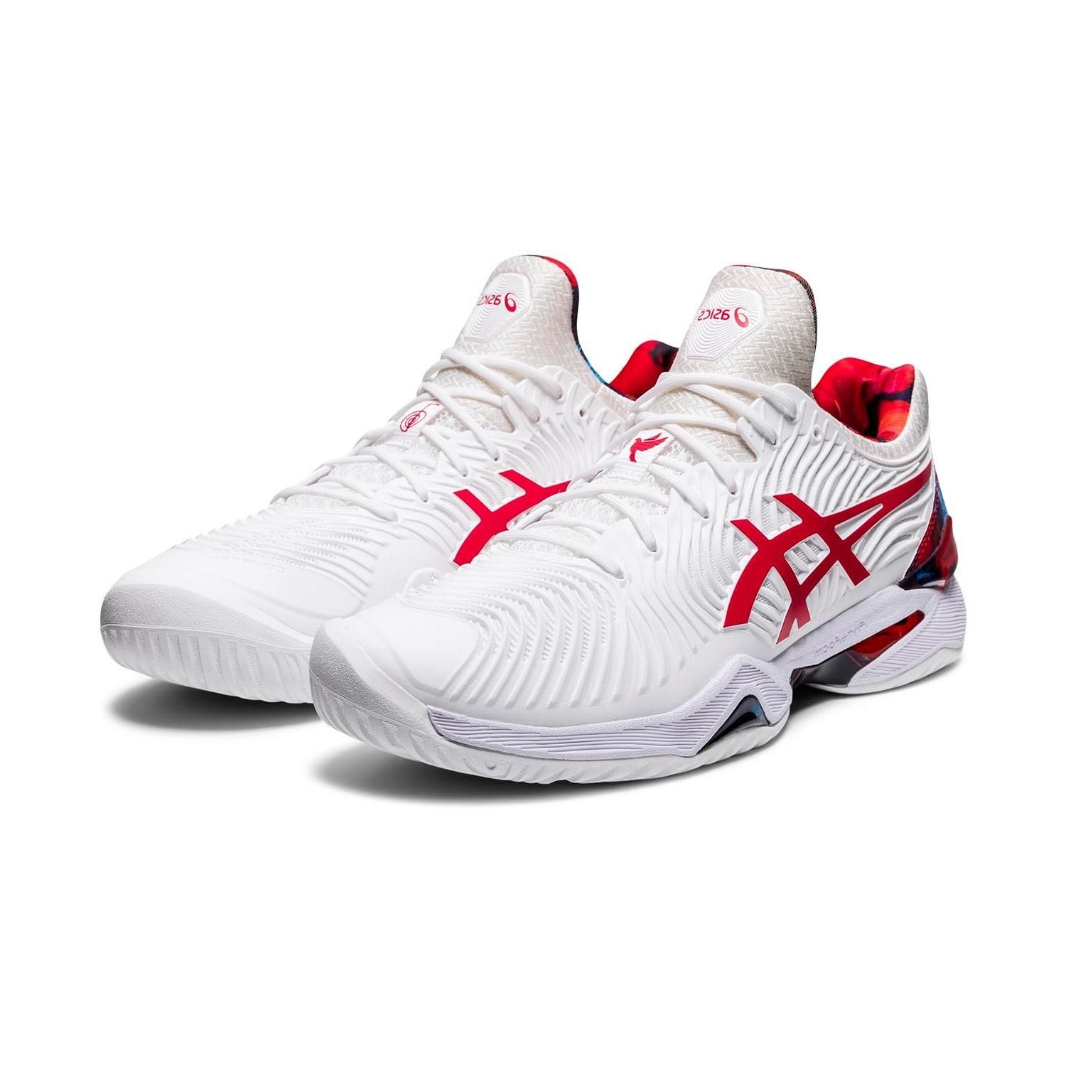 Giầy Tennis Asics Court FF 2 Novak Trắng/Đỏ 1041A202-110