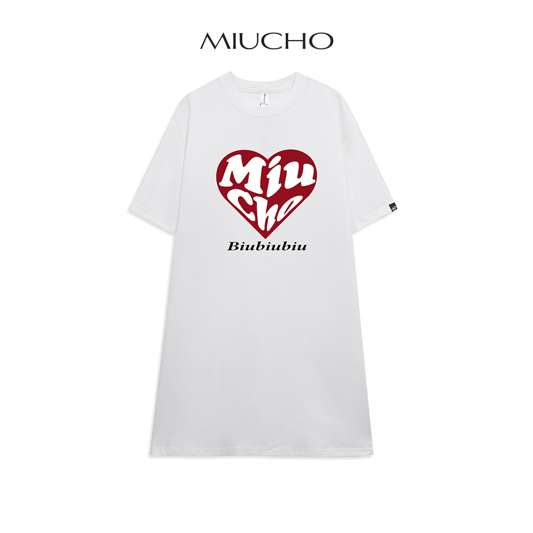 Đầm suông dài tay lỡ, váy suông dáng dài tay vintage nữ cổ tròn chất cotton bigsize DT002 Miucho in brand name