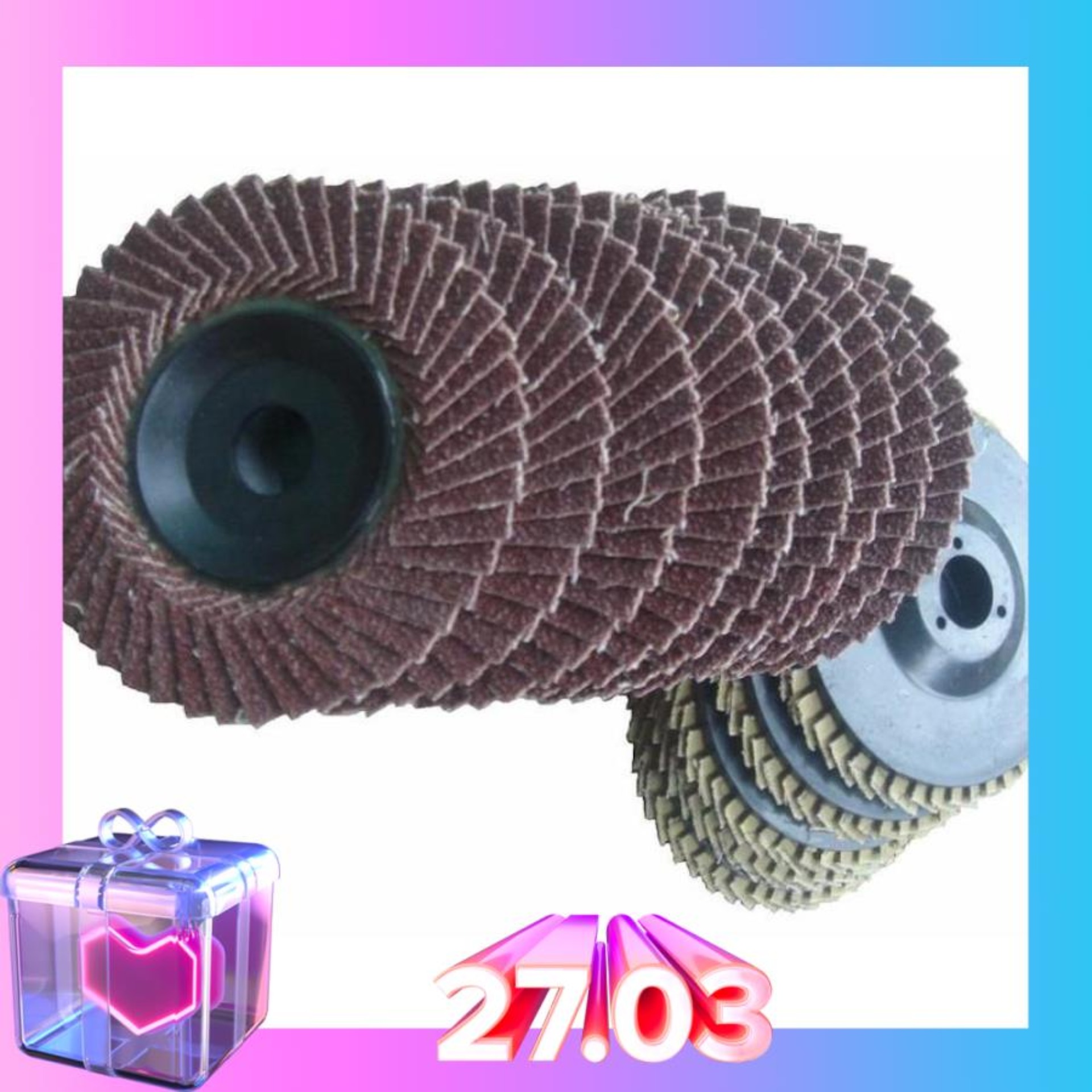 Combo 10 viên đá ráp xếp mài đánh bóng inox sắt thép- đá nhám, ráp xếp