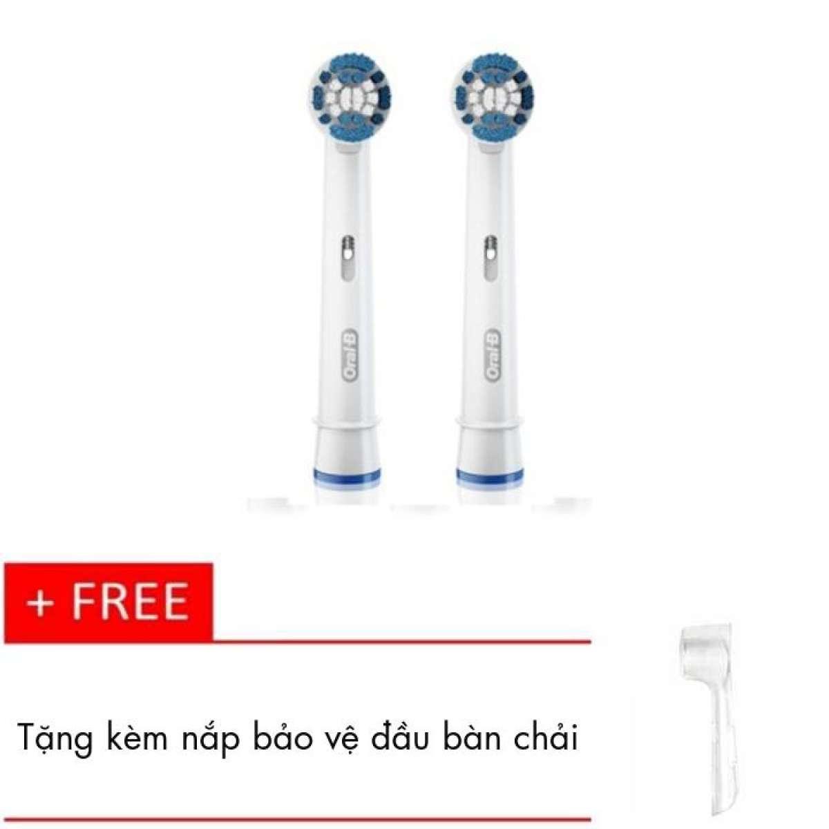 Bộ 2 đầu Oral-B precesion clean + Tặng kèm 1 nắp bảo vệ đầu bàn chải