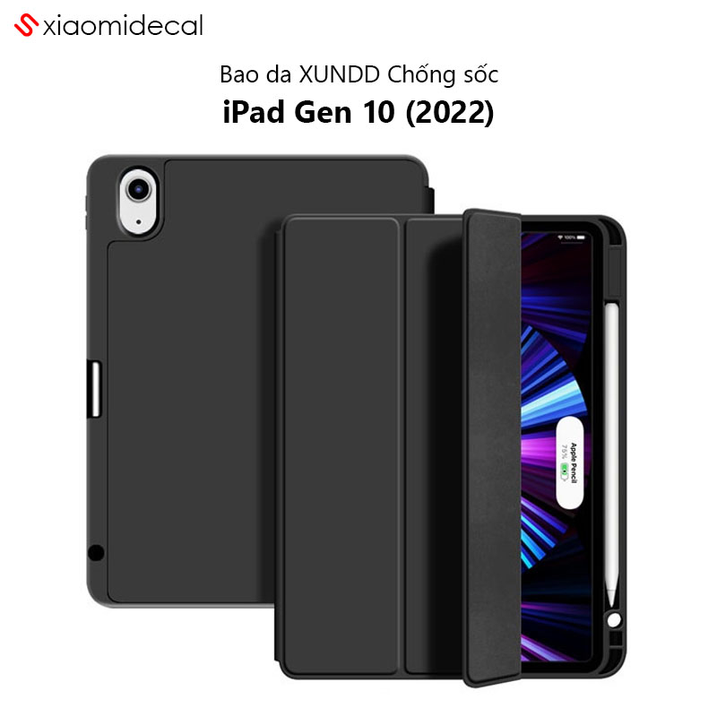 Ốp lưng XUNDD iPad Gen 10 2022 Chống sốc, Kiểu bao da
