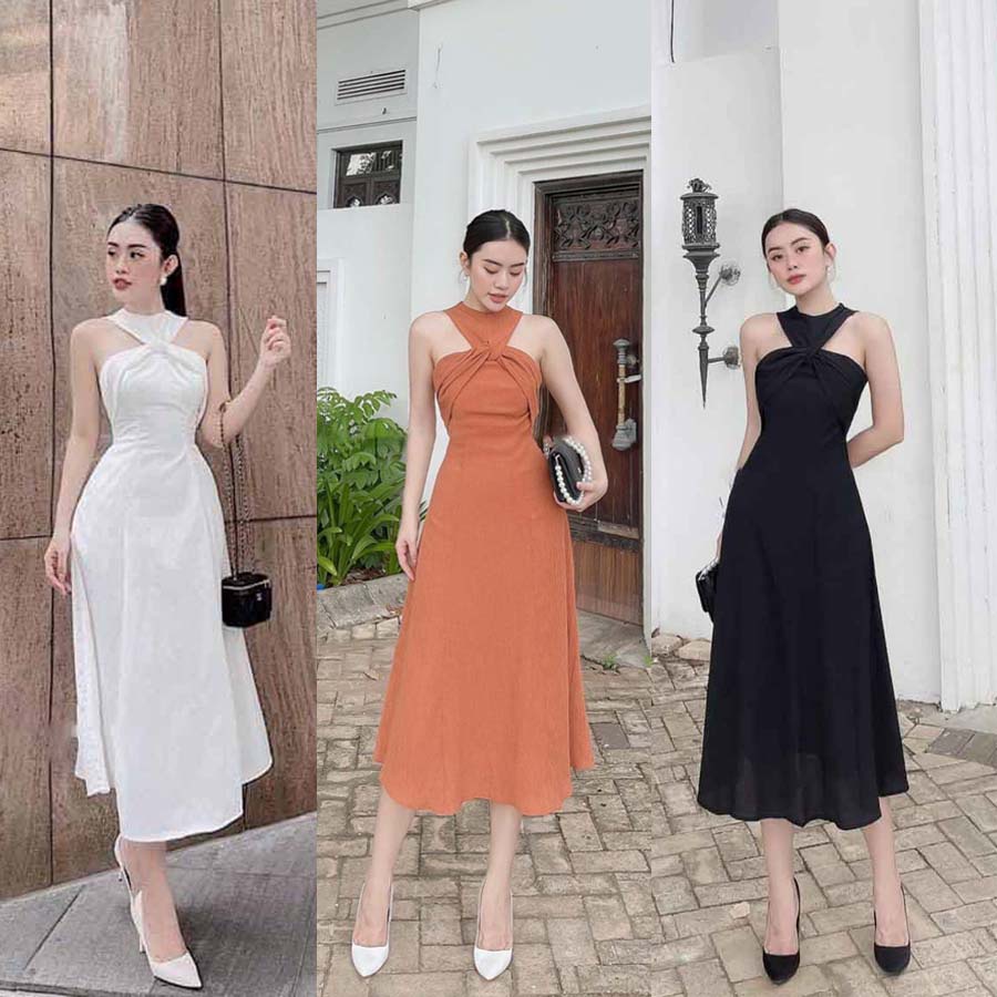 NAPUBEE Đầm Maxi Xoắn Ngực Thiết Kế Dự Tiệc Cao Cấp KAYLEE DRESS