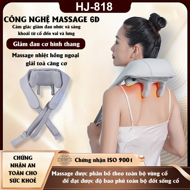 { NEW } Máy Massage Cổ Vai Gáy 6D, Massage Giảm Đau Thư Giãn, Cải Thiện Sức Khỏe Dành Cho Văn Phòng-Người Cao Tuổi