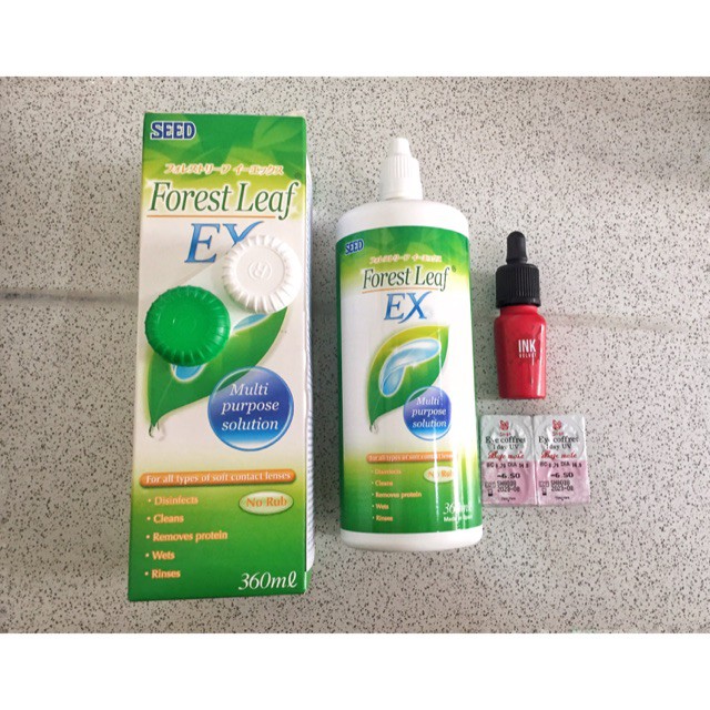 Nước ngâm lens seed forest leaf ex - 360ml