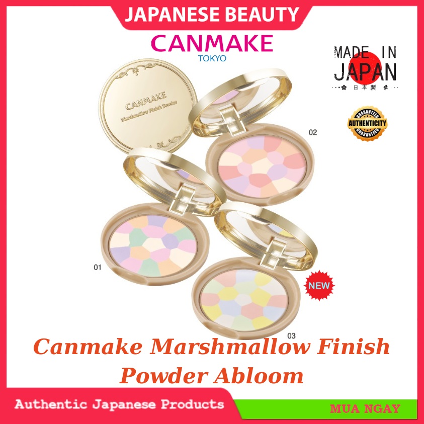 Phấn Phủ Canmake Marshmallow Finish Powder Abloom Đa Sắc Siêu Mịn
