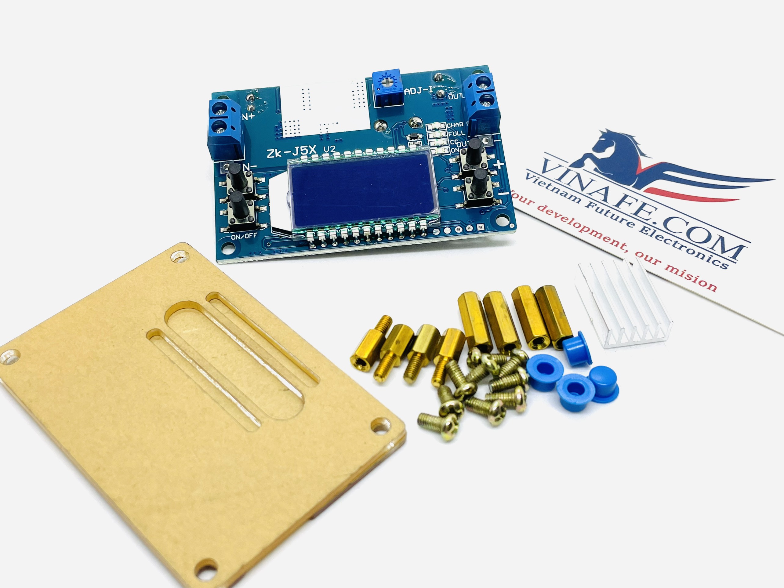 [HCM]Mạch Hạ Áp DC-DC 5A Hiển Thị Trên LCD