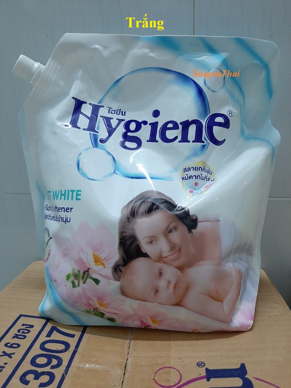[HCM](SGT) Nước xả mềm vải Hygiene 1800ml (18 Lít) 100% từ Thái Lan - Trắng