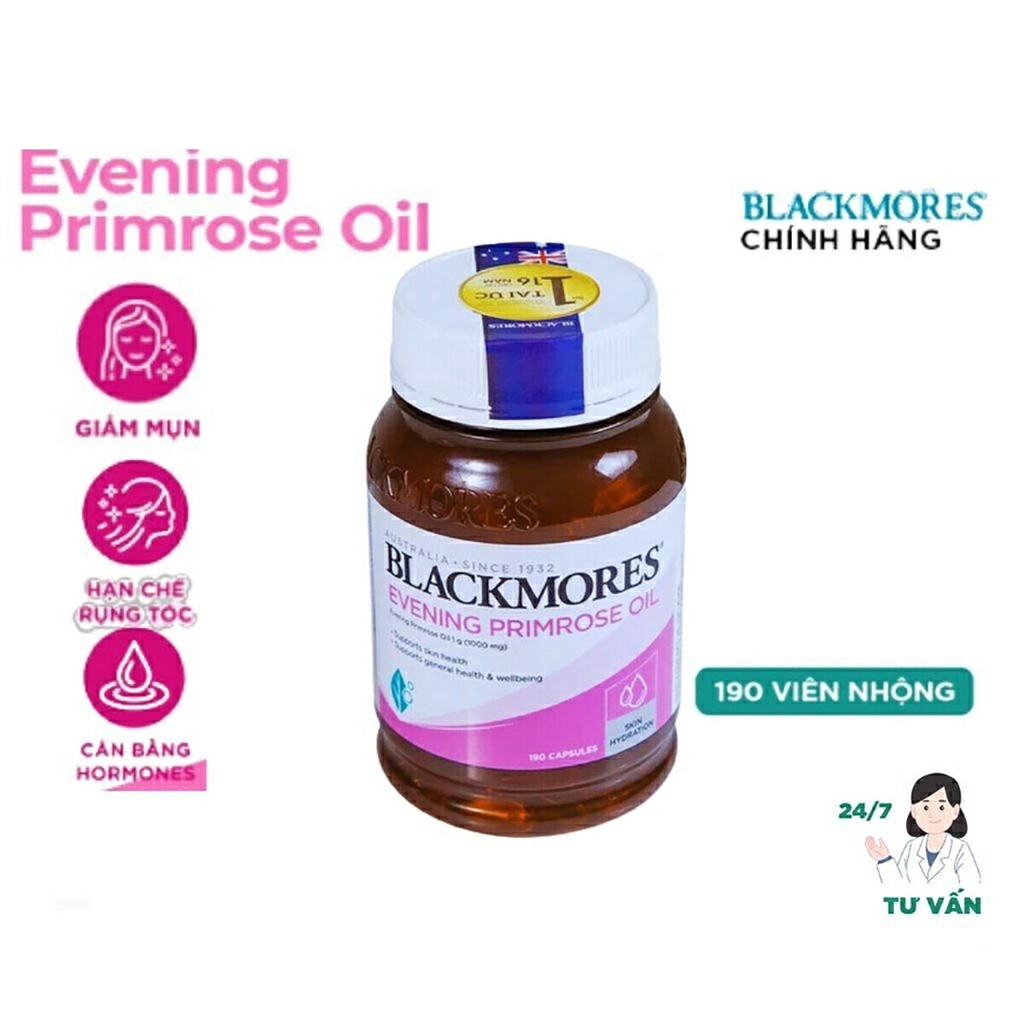 Tinh Dầu Hoa Anh Thảo Blackmore Evening Primrose Oil 1000 Đẹp Da