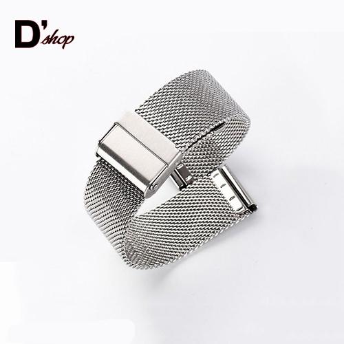 [SIÊU HOT] Dây Đồng Hồ Thép Lưới nữ size 14mm màu TRẮNG (tặng kèm 2 chốt)
