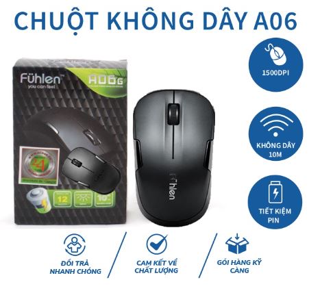 Furen A06 wireless mouse high quality imported 12 months warranty-with real photo