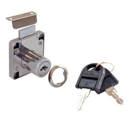 [HCM]Khóa tủ vuông Hafele cán chìa nhựa