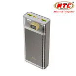 Pin dự phòng Hoco J103A 20000mAh QC3.0 22.5W, PD TypeC 20W, Màn hình LCD (Xám) - Nhat Tin Authorised Store