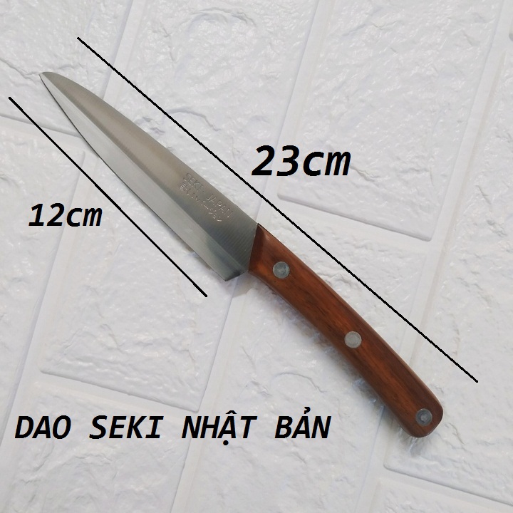 Dao gọt Seki Nhật Bản cán gỗ thép không gỉ dài 23cm