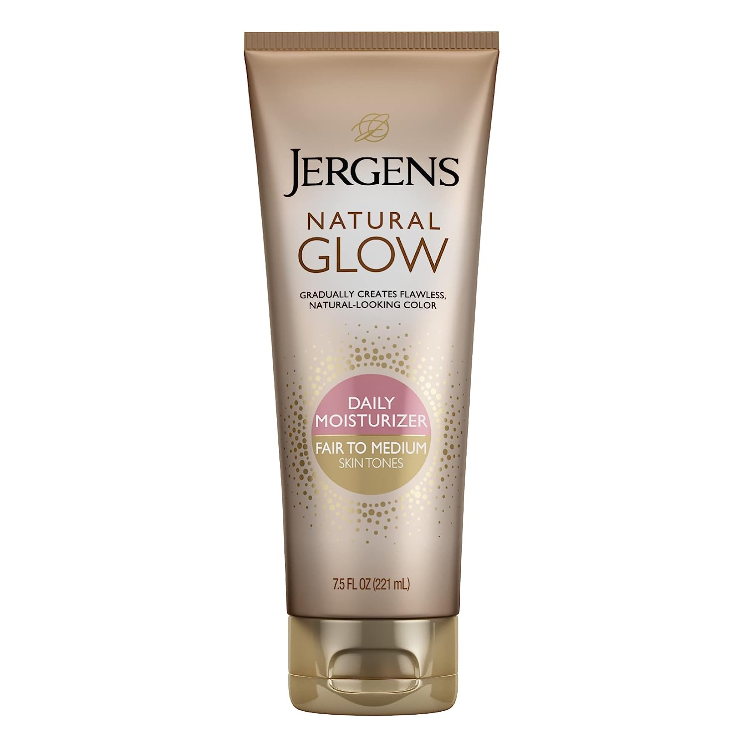Dưỡng thể giúp da nâu JJergens Natural Glow Sunless Tanning Lotion Fair to Medium/Medium to Deep 221ml (Mỹ)