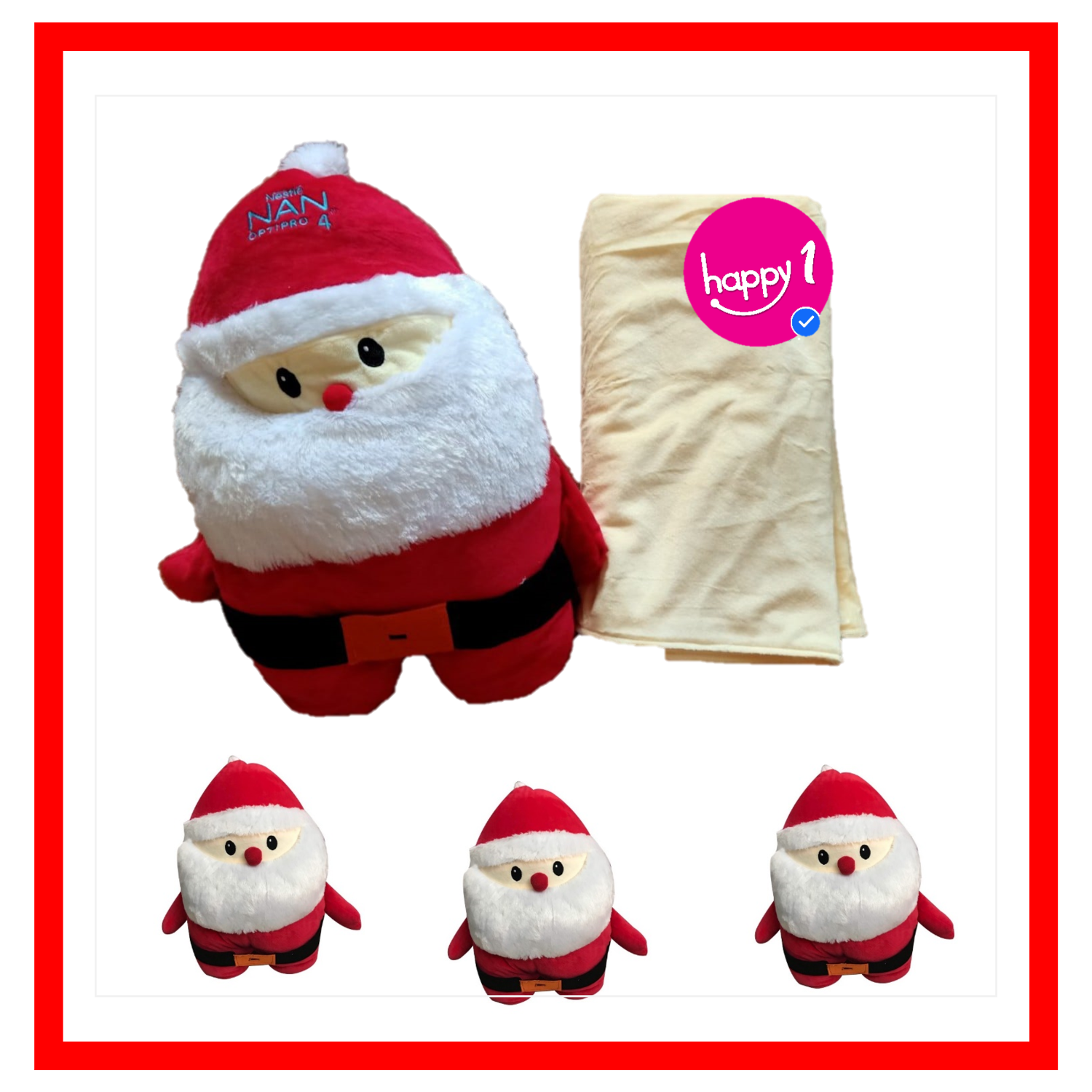 Bộ gối mền ông già noel hàng Khuyến mãi Sữa Nan Optipro 4