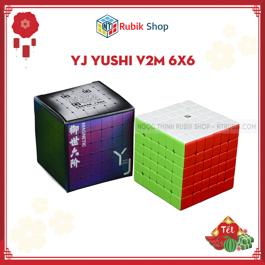 [Hoàn tiền 10%]Rubik 6x6 YongJun YuShi YJ V2M Rubik 6 Tầng Có Nam Châm