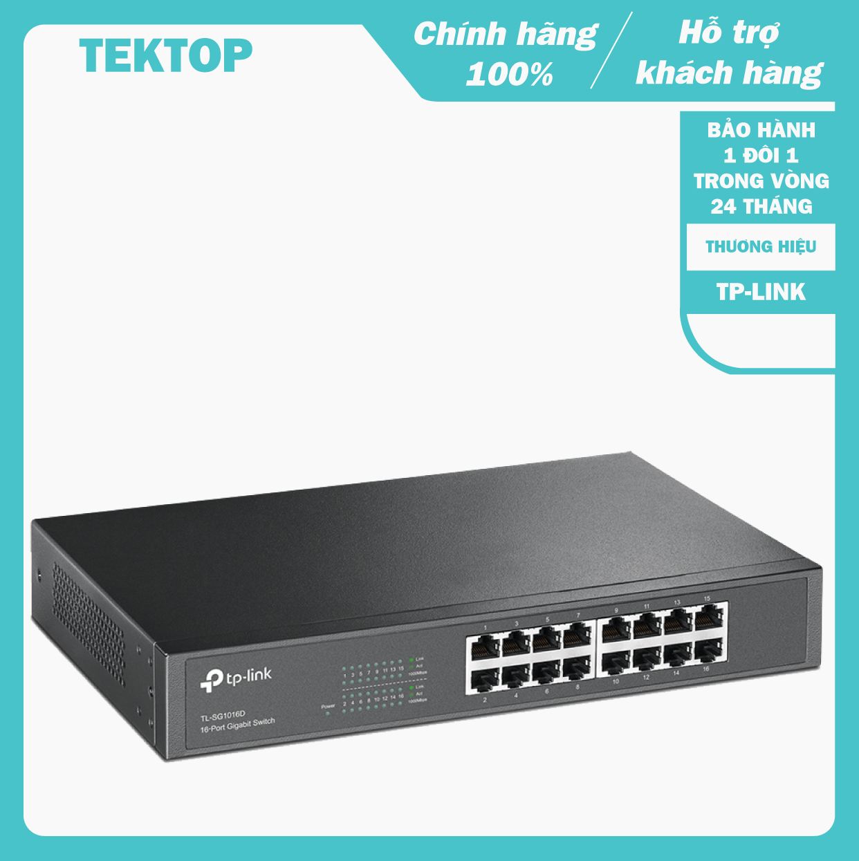 Bộ chia tín hiệu 16 cổng và 2 cổng gigabit tp-link tl-sg1016d dùng cho doanh nghiệp