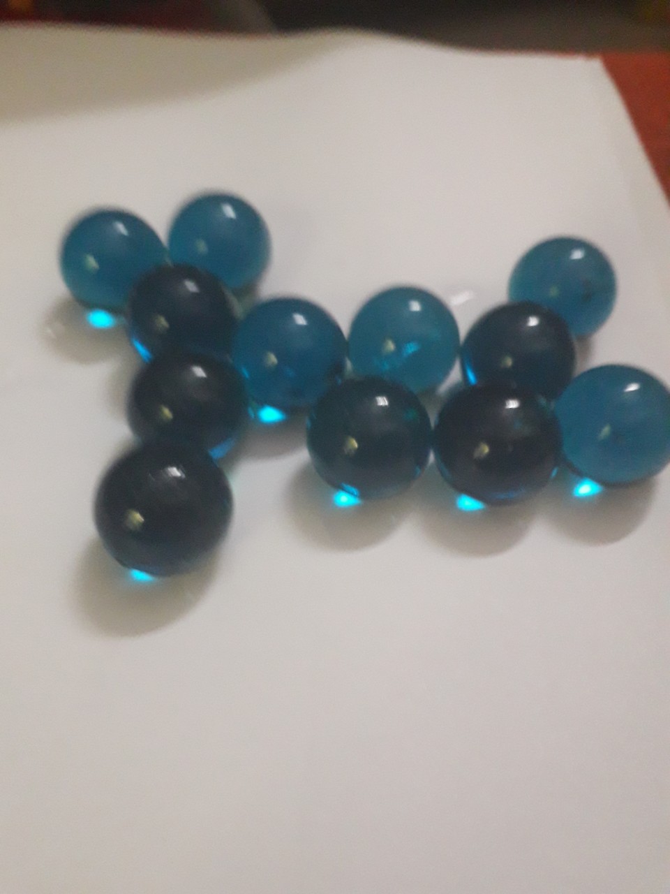 Bi ve - bộ 20 viên bi màu xanh biển nhạt loại 16mm - bi màu tím than