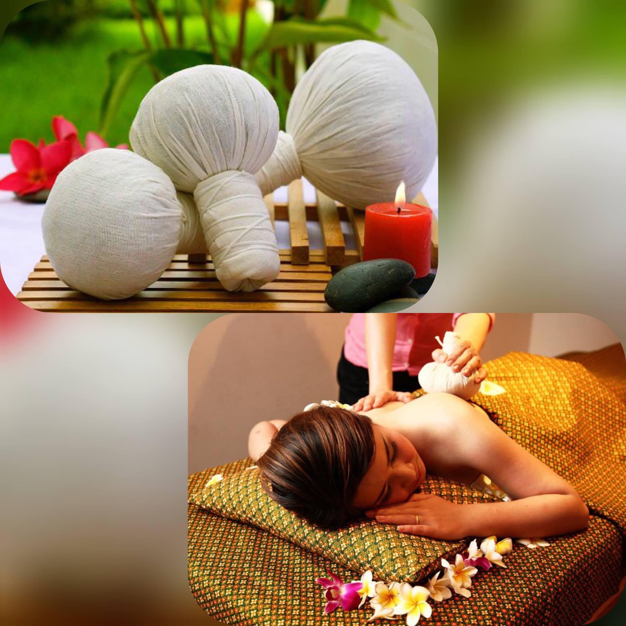 Túi chườm nóng thảo dược - thai herbal massage compress ball